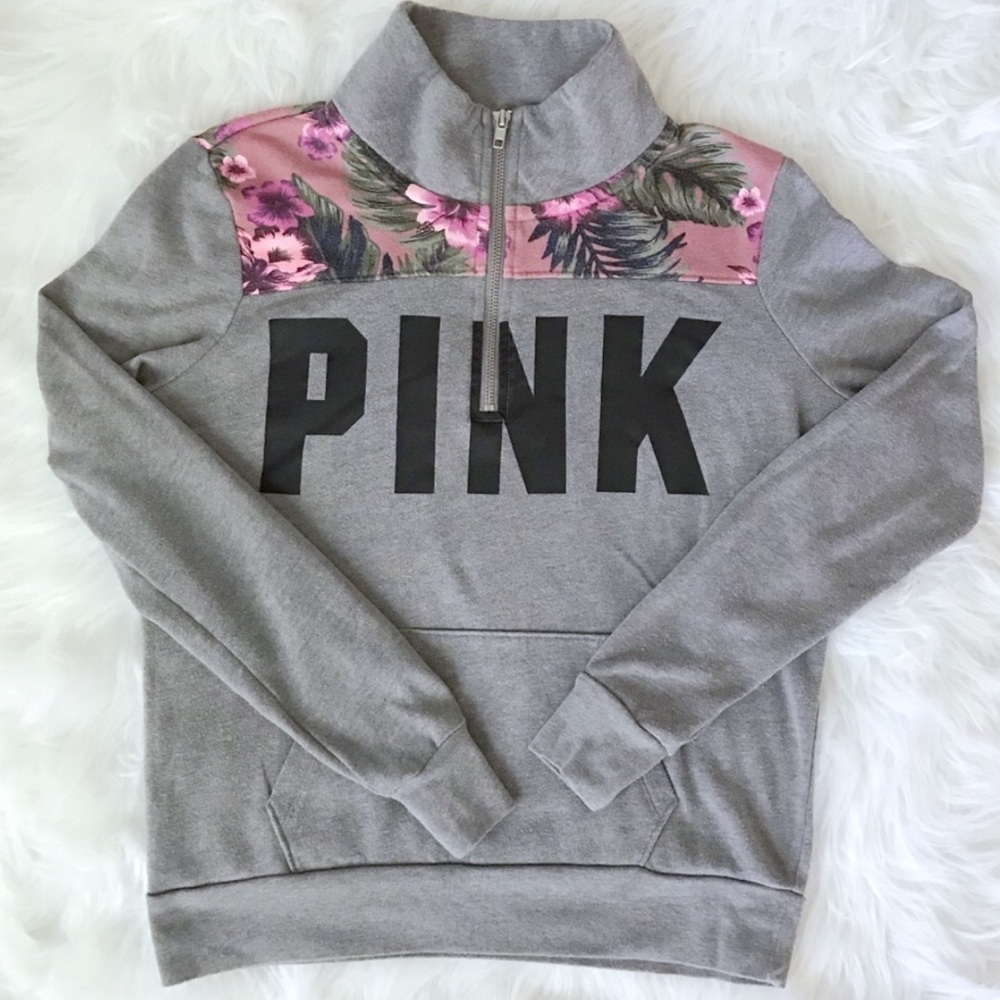 Victoria’s Secret Pink quarter zip sweatshirt XS
